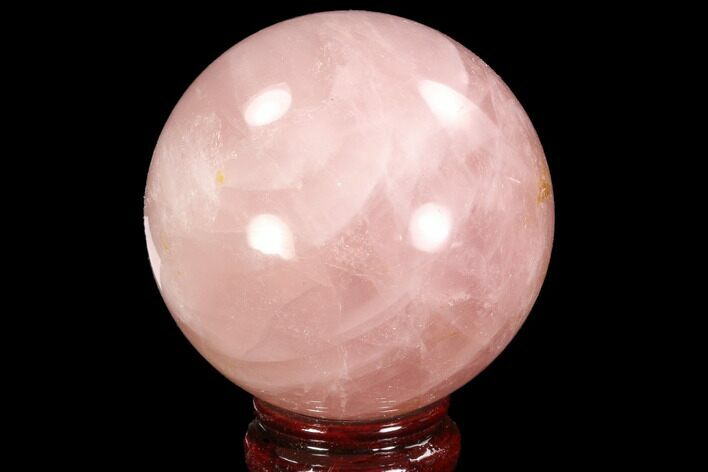 Polished Rose Quartz Sphere - Madagascar #93001